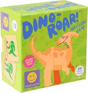 C.R. Gibson H!L Dino Roar Matching Game - Dinosaur-Themed Matching Game for Kids, Fun Memory Game