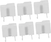 Cabilock 6PCS Wall Mounted Phone Storage Rack Self Adhesive Organizer for Remote Controls and Mobile Phones Easy Installation and Practical Design