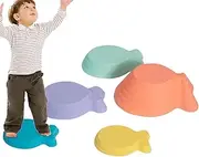 Obstacle Stone - Stacking Balance Block 5 Piece Toddler Walking Toy Walking Game Set | Balance River Stones for Kids Long Lasting with Non-Slip Surfaces