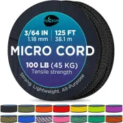 Micro Paracord – 1.18 Mm X 125 Ft – Micro Utility Cord – Thin Braided Paracord R