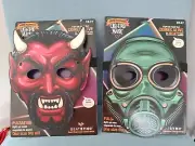 2 New BeatSync Sound Responsive Light Up Halloween Mask / Decoration