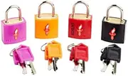 [Balanzza] Korjo TSA Keyed 4-Pack Luggage Locks, Perfect for Travel, Included 4 Locks, Mixed Colours