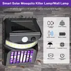 Solar Power Outdoor Mosquito Insect Killer LED Light Trap Bug Fly Zapper Lamp