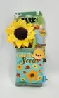 Bark Box Farmers Barket "Funflower Seeds" Dog Squeaky Chew Toy XS-M