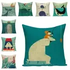 Ocean Cute Fish Pattern Pillow Case Newest Nordic Style Whale Cushion Covers