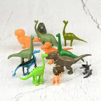 在飛比找蝦皮購物優惠-恐龍裝飾桌面車用擺件公仔恐龍當家實心恐龍套裝兒童玩具情景玩偶
