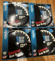 Lot- 4x Credo Carbide Saw Blade 7 1/4" 24t 5/8" Arbor Diamond Knock Made in USA