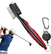 Golf Club Brush,Portable Double-Sided Golf Cleaning Brush - Efficient Maintenance Tool for Course Travel Outdoor Use Men Women Caddy