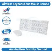 Wireless Keyboard and Mouse Combo 2.4GHz Ultra Thin Silent Wireless Mouse White