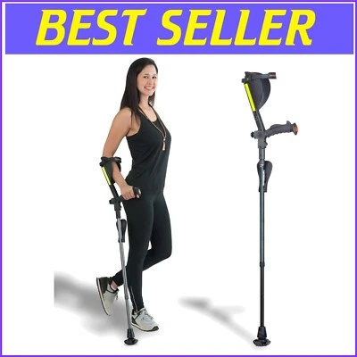 Advanced Ergonomic Crutch with Padded Grip & Shock-Absorbing Tip - 7G Perfect