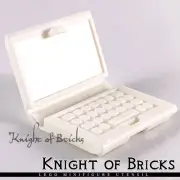 LEGO Minifigure WHITE Utensil Laptop Computer PC Games Work City Town