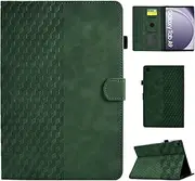 Aswant Case Samsung Galaxy Tab A9 2023 Cover with Support/Wallet Function Cover for Galaxy Tab A9 SM-X110/SM-X115 (Green)