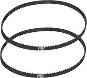uxcell 2pcs 210XL Rubber Timing Belt 105 Teeth 10mm Width 5.08mm Pitch Synchronous Closed Loop Geared Drive Belt Black for Industrial