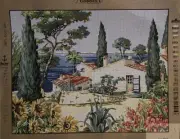 Printed needlepoint canvas 50x60 Cm Gobelin L Sea Side Canvas Only