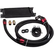 [MaXpeedingrods] Universal 13-Row 10AN Engine Transmission Oil Cooler and Filter Adapter and Oil Line