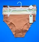 $48 5pack Size M, L, XL DANSKIN DS3530 Organic Cotton Hipsters Panties Solid NWT