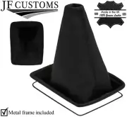 BLACK STITCH TOP GRAIN LEATHER GEAR BOOT+METAL FRAME FITS NISSAN MAXIMA 95-99