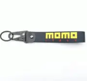 Car Keychain Key Ring Strap Lanyard Accessories For Momo Black For Mitsubishi