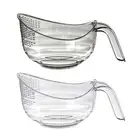 Rice Washer Strainer Bowl Sieve Multipurpose Food Drainer Fruit Vegetable Bowl