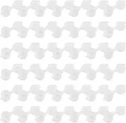 Kenwosen 100 Strips 600 Pots Empty Paint Strips Paint Cup Clear Plastic Storage Containers Painting Craft Supplies(3 Ml/ 0.1 Oz)