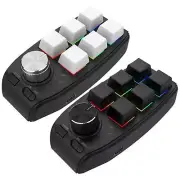 Gaming Mini Programming Macro Keyboard RGB Custom Knob Keyboard 6 Keys 1 Knob a