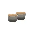 NEW Chasseur La Cuisson Ramekin Grey Set 2pce
