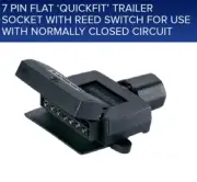 Narva 7 Pin Flat Quickfit Trailer Socket with Reed Switch Normal Closed Circuits