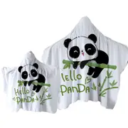 Hello Kids form an Adorable Little Panda Towel with Hood
