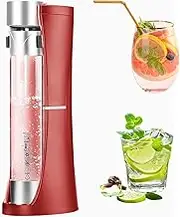 Sparkling Water Maker, Sparkling Water Machine with 2 1L Water Bottles and Removable, No Battery Required, Soda Maker, Soda Siphon, Fizzy Drink Machine for Restaurant, Kitchen, Bar
