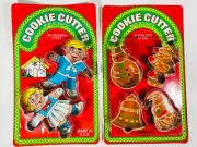 Vintage Lot Capers Cookie Cutters BOY GIRL SANTA TREE SNOWMAN Stainless Steel