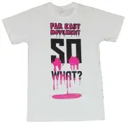 Far East Movement Adult New T-Shirt - Dripping So What Pic on White