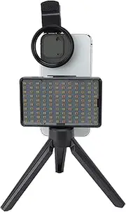 120 LED Phone Light, 3000mAh Rechargeable Video Light for Phone, Camera, Laptop, CRI 52mm 2500‑9000K Dimmable Panel Lamp, Photo Lights for Selfie, Video Conference, TikTok, Vlog