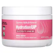 California Gold Nutrition, HydrationUP® - Electrolytes with Vitamin D, Calcium, Iron and Potassium, Mixed Berry, 8 oz (227 g)
