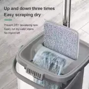 Mops with Bucket Thickened Mop Clear Water Separation Squeeze Auto Dewatering