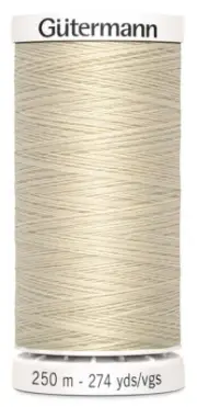 Gutermann 250P-30 Sew-All Thread 274yd-Bone