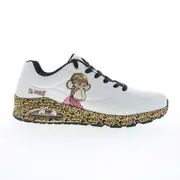 Skechers Adult Mens Uno Dr. Bombay Snoop Dogg Lifestyle Sneakers White Leopard US 10.5