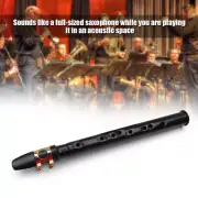Mini Sax Pocket Saxophone Plastic Portable Woodwind Instrument W/ Carry Bag E4I0