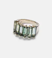 [Suzanne Kalan] Suzanne Kalan 14kt gold ring with topazes P green
