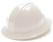 Pyramex SL Series Hard Hat 4 Point Ratchet White Full Brim