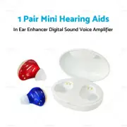 1 Pair Digital Sound Voice Amplifier Mini Hearing Aids In Ear Enhancer USB Touch