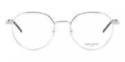 Saint Laurent SL 647/F Asian Fit 002 Men's Glasses Silver Size 52 - Private Health Rebate - Blue Light Block Available