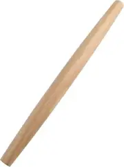 French Rolling Pin (17 Inches) –WoodenRoll for Fondant, Pie Crust, Wood