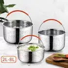 Stainless Steel Steamer Basket Instant Pot Accessories for 3/6/8 Qt Instant < QW