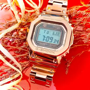 【G-SHOCK】電波藍芽太陽能電子錶~經典玫瑰金 GMW-B5000GD-4 現代鐘錶