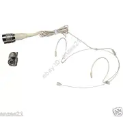 Dual ear loop hook Headset Microphone for Audio Technica Wireless System