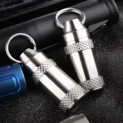 Titanium Waterproof Container Pill Storage Box Outdoor Travel Survival EDC Tool