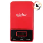 1x Scale WeighMax NJ-100 Red Digital Pocket Scale | Protective Cover | 100G