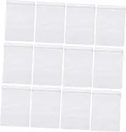 HEATSHAKING 100Pcs PVC Jewelry Storage Pouch Thick Transparent Sealing Bags for Jewelry Snacks and Items and Reusable Sealed Bag