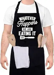 TRADFORE Funny Grilling Apron for Men Funny BBQ Apron Grill Apron Cooking Apron Grilling