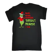 Christmas Xmas Rock Paper Scissors Throat Punch Mens T-Shirt Tshirts T Shirts